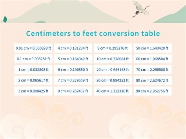 5.9 Feet To Centimetres Converter