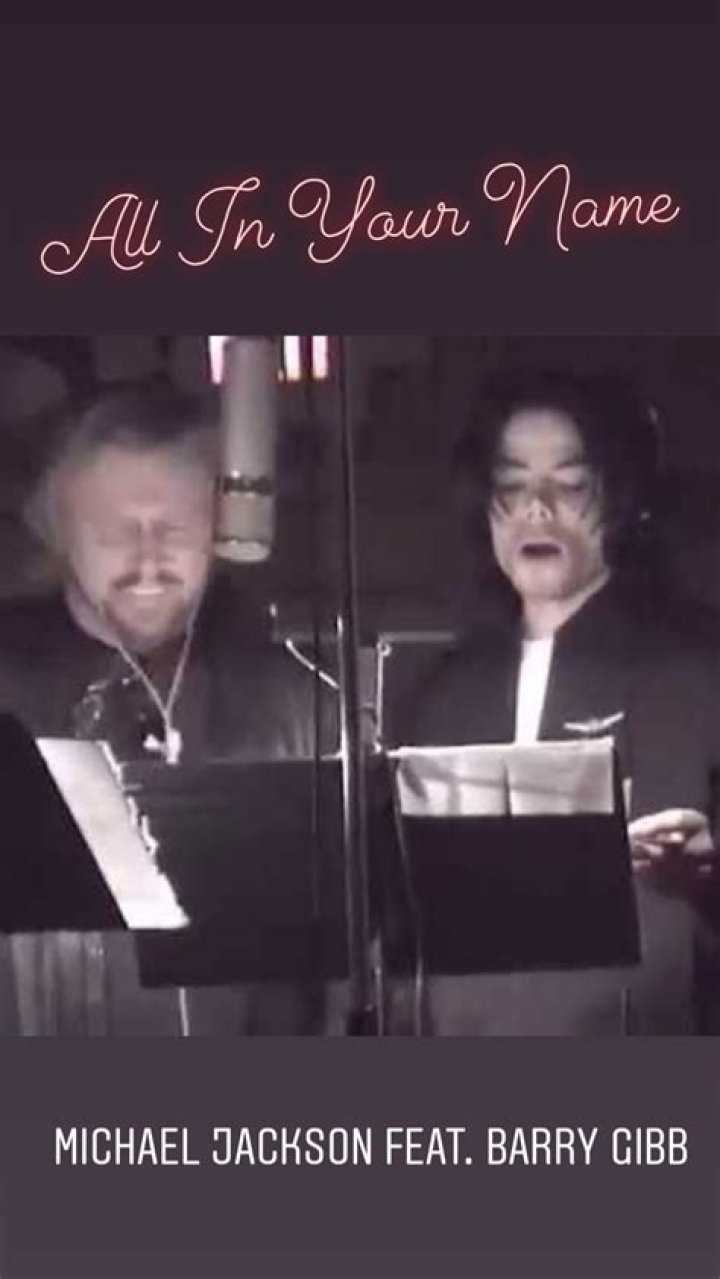 Barry Gibb and Michael Jackson's forgotten duet 'All In Your Name' is spectacular -... ·