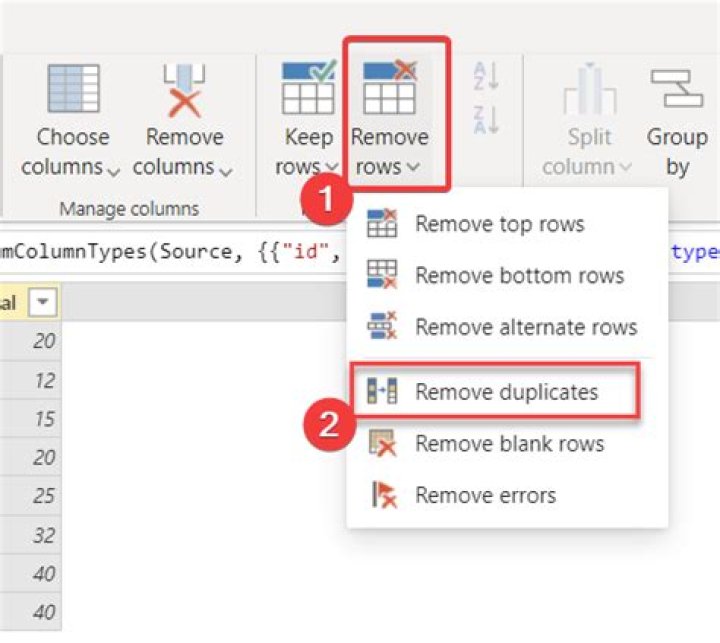 How to remove duplicates on Power BI based on multiple columns? ·
