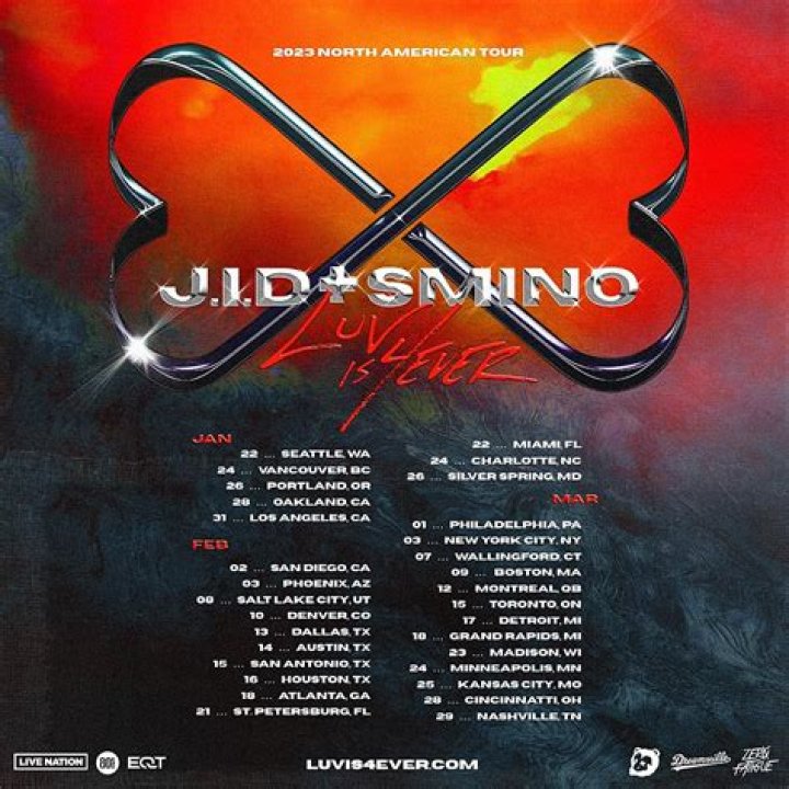 J.I.D & Smino Announce Luv Is 4Ever North American Tour ·