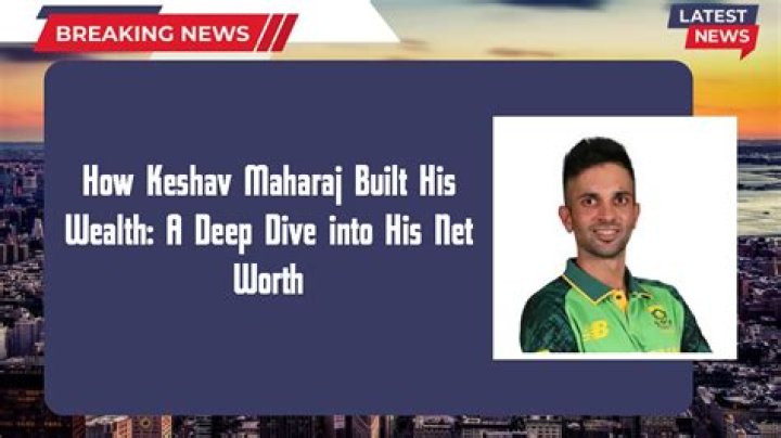 Keshav Maharaj Height, Weight, Net Worth, Age, Birthday, Wikipedia, Who, Nationality, Biography ·
