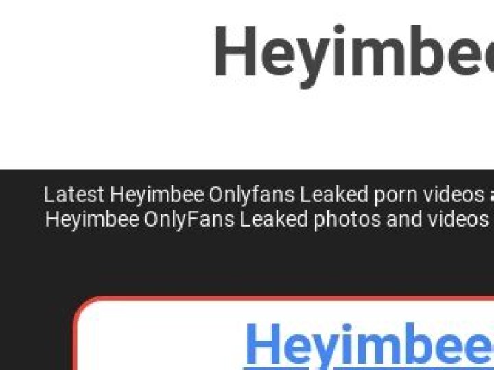 The Heyimbee OnlyFans Leak Exposed